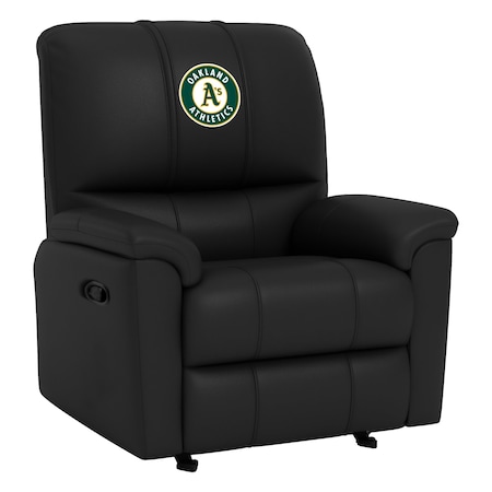 Dreamseat Rocker Recliner with Oakland Athletics Logo XZ52031CDRRBLK-PSMLB21090